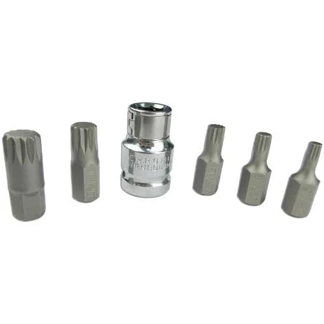 Multi Spline Fine Bit Set - 6 Piece