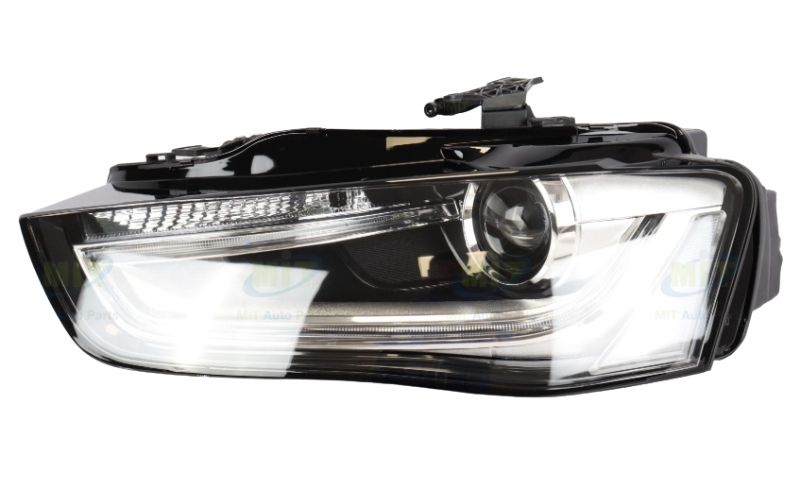 A4 B8 Headlamp + Motor (Electrical) HID + LED - Left 2012-2016