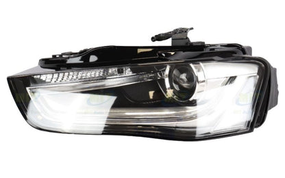 A4 B8 Headlamp + Motor (Electrical) HID + LED - Left 2012-2016