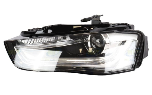 A4 B8 Headlamp + Motor (Electrical) HID + LED - Left 2012-2016