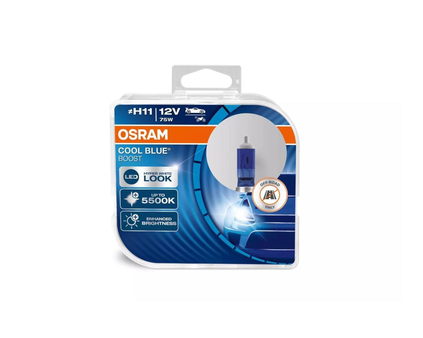 Osram Cool Blue BOOST - H11 12V Bulb Set