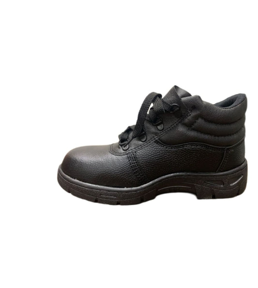 Black Safety Boot – Steel Toe, Heavy-Duty Protection