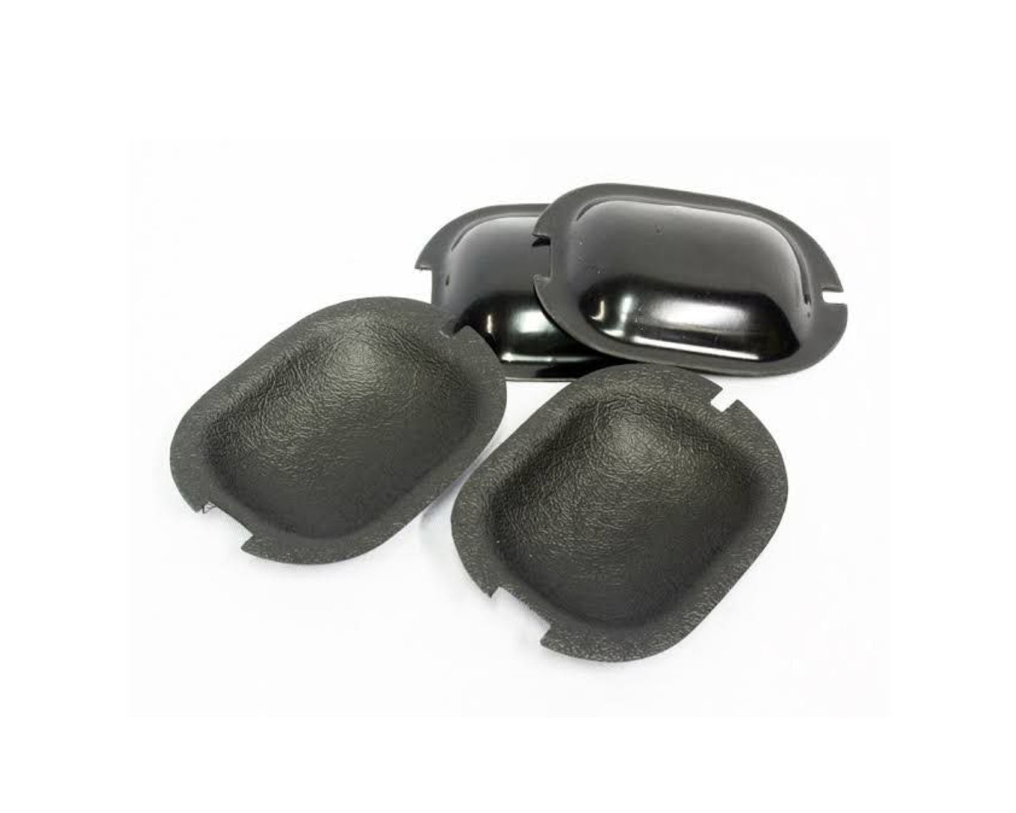 Golf 1 Door Handle Scratch Plates Black - 4 Piece
