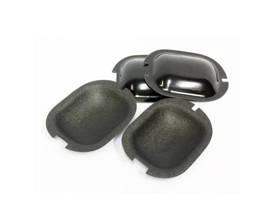 Golf 1 Door Handle Scratch Plates Black - 4 Piece